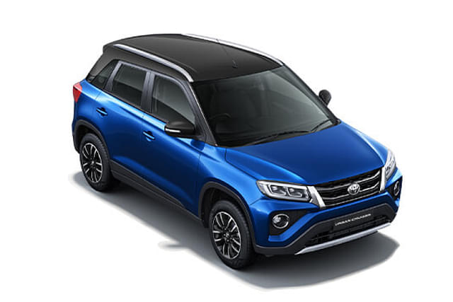 Toyota Urban Cruiser  in  Spunky Blue With Sizzling Black Roof