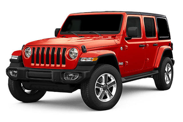 Jeep Wrangler  in Fire Cracker Red