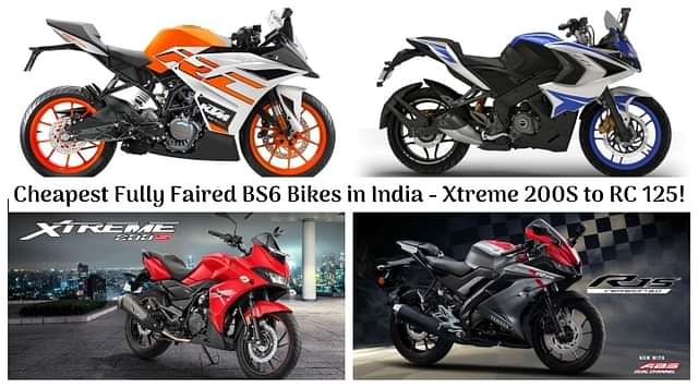 Top 5 Cheapest Fully Faired BS6 Bikes in India - Hero Xtreme 200S to KTM RC 125!