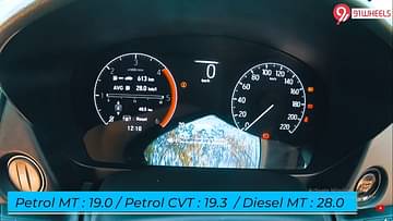 2020 Honda City Fuel Economy Petrol MT, Petrol CVT, Diesel MT Image