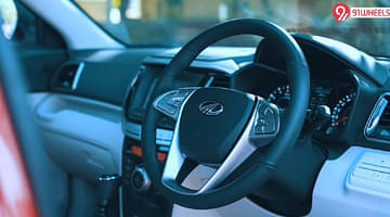 leather wrapped steering wheel