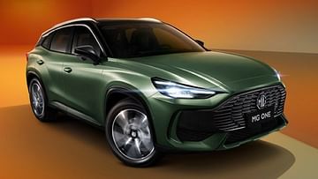 MG One SUV India seen in green colour