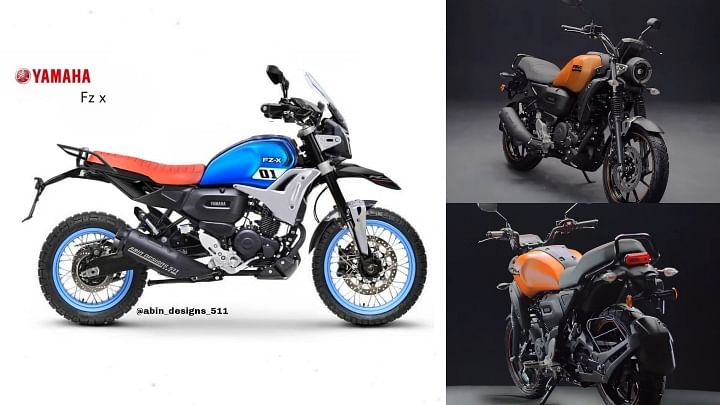 Yamaha FZ-X Modified as a Hard-Core Off-Roader - Check Out The Render Images