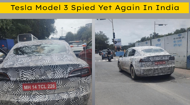 Tesla Model 3 Spied Yet Again In India: Here Is What We Know