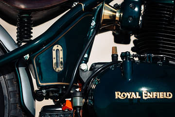 Modified Royal Enfield 650 engine.