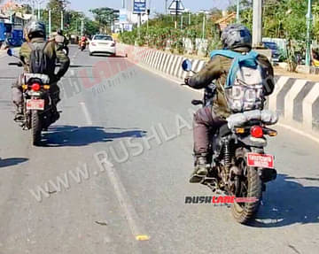 Hunter 350 duo spied testing