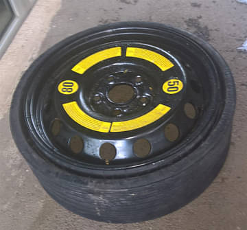 Space Saver Spare Wheel and Tire