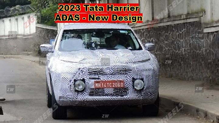 2023 Tata Harrier Facelift With New Design Spied On ADAS Testing