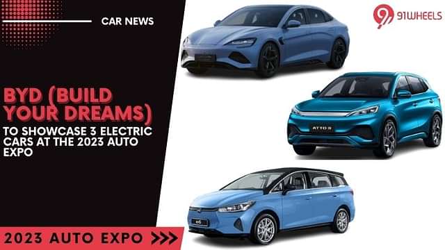 BYD To Showcase 3 Electric Cars at the 2023 Auto Expo