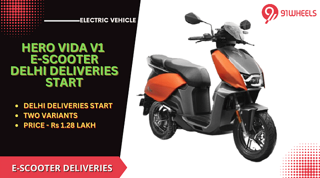 Hero Vida V1 Electric Scooter Deliveries Commenced In Delhi