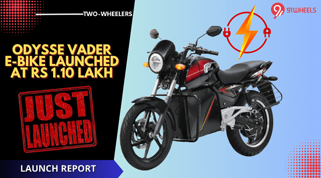 Odysse Vader Electric Bike Debuts At Rs 1.09 Lakh - 125 Km Of Range