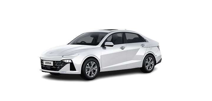 Hyundai Verna White Color