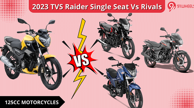 2023 TVS Raider 125 Single Seat Vs Rivals - Comparison