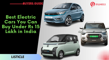 Best Electric Cars You Can Buy Under Rs 15 Lakh in India