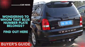 Wondering To Whom The Blue Number Plate Belongs? We Explain