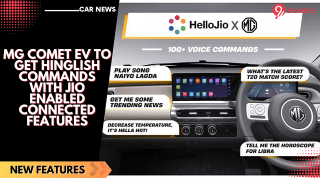 MG Comet EV To Get Hinglish Commands With Jio Enabled Connected Features