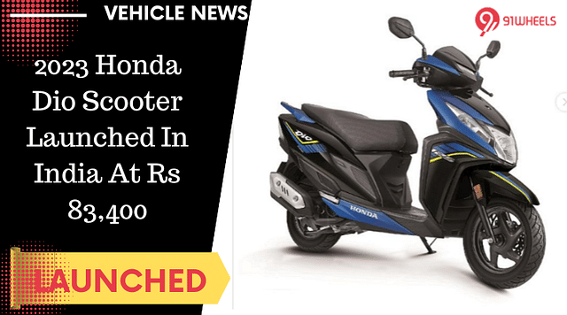 2023 Honda Dio Scooter Launched In India At Rs 83,400