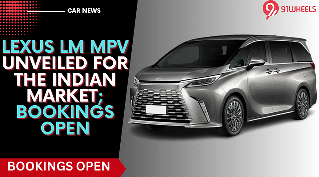 Lexus LM MPV Unveiled for the Indian Market; Bookings Open