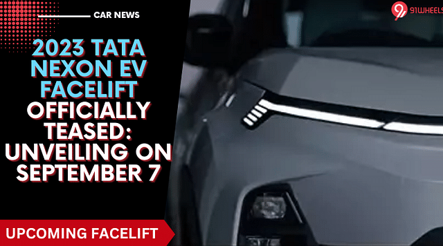 2023 Tata Nexon EV Facelift Officially Teased: Unveiling On September 7