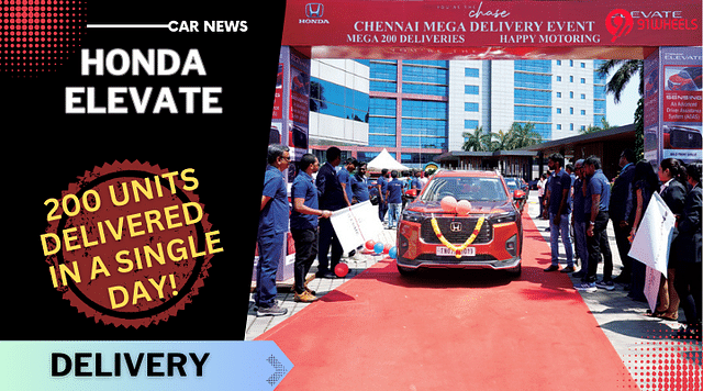 Honda Cars India, Remarkable Single-Day Mega Delivery of Honda Elevate in Chennai