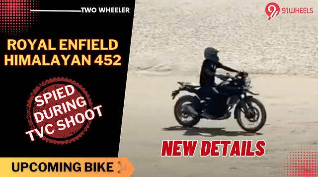 Upcoming Royal Enfield Himalayan 450 Spied On TVC Shoot in Leh