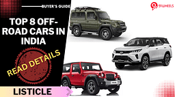 Top 8 Off-Road Cars in India - To Take You Off The Road