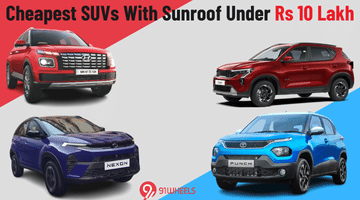 Cheapest SUVs With Sunroof Under Rs 10 Lakh: From Exter To Sonet