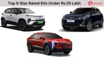 Top 5-Star Rated EVs You Can Buy Under Rs 25 Lakh In India