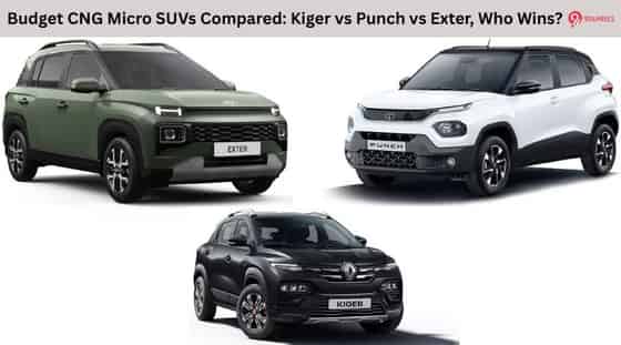 Budget CNG Micro SUVs Compared: Kiger vs Punch vs Exter, Who Wins?
