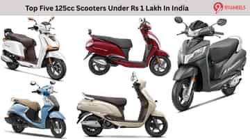 Top Five 125cc Scooters Under Rs 1 Lakh In India