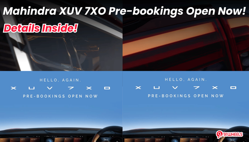 Mahindra XUV 7XO Pre-bookings Open Now! Reserve Your Unit At THIS Much