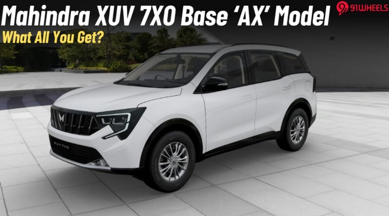 Mahindra XUV 7XO Base 'AX' Variant- What All It Has To Offer?