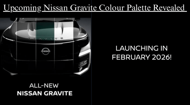 Upcoming Nissan Gravite Colour Palette Revealed