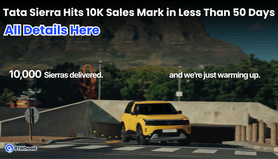 Tata Sierra Hits 10K Sales Mark in Less Than 50 Days: All Details Here