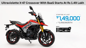 Ultraviolette X-47 Crossover With BaaS Starts At Rs 1.49 Lakh