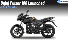 Bajaj Pulsar 180 Makes A Comeback: Launched At Rs 1.22 Lakhs