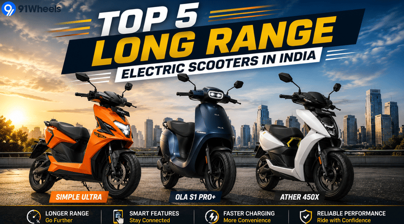 Top 5 Long Range Electric Scooters In India, From Simple Energy To TVS
