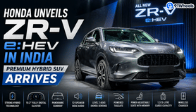 Honda Unveils ZR-V e:HEV In India; Premium Hybrid SUV Arrives