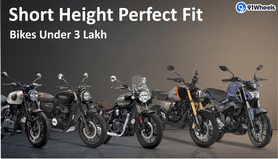 Short Height, Perfect Fit: 5 Motorcycles Under 3 Lakh