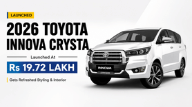 2026 Toyota Innova Crysta Launched At Rs 19.72 Lakh, Gets Refreshed Styling & Interior