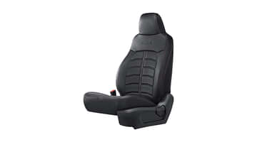 SPACE BLACK SC WITH RED STITCH