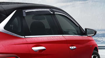DOOR VISOR - CHROME INSERT