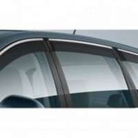 Rain Visor With Chrome Stripe Set 6 Pcs