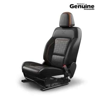 7-Seater PU Seat Cover Set - No Limits Theme Black & Brown Wave Pattern for Z2, Z4, Z6 Variants