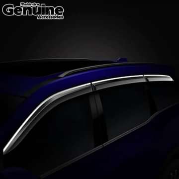 XUV700 Rain Visor with Chrome Insert (Set of 6 Pcs) for All Variants