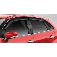 Door Visor With Chrome Insert