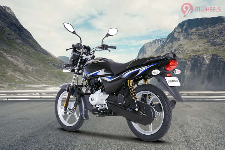 Bajaj Platina 100 Left Rear Three Quarter