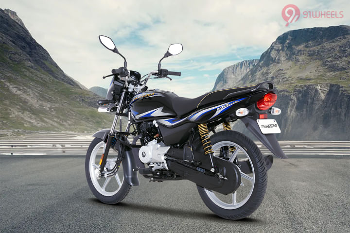 Bajaj Platina 100 Left Rear Three Quarter