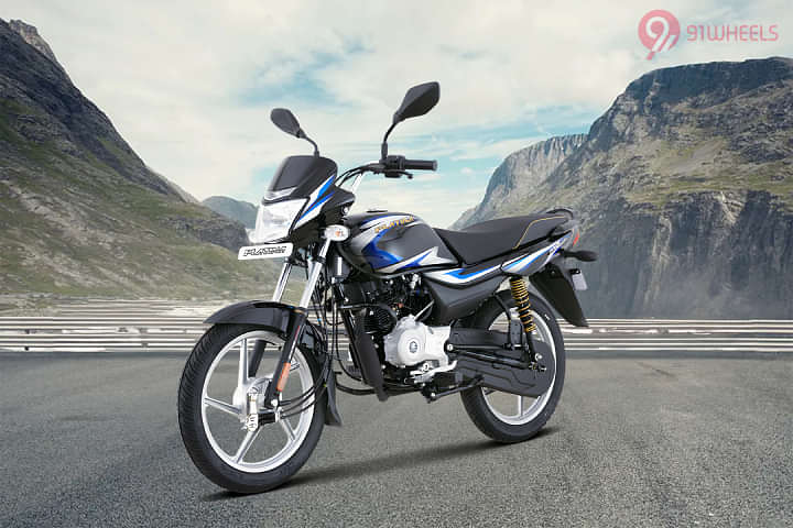 Bajaj Platina 100 Left Front Three Quarter