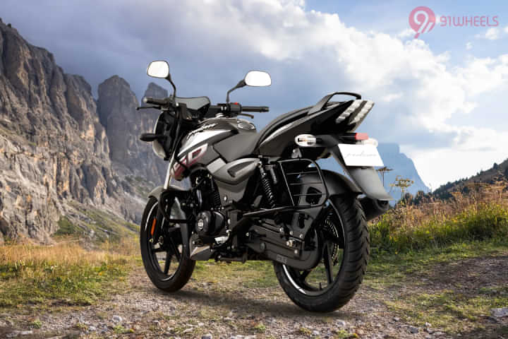 Bajaj Pulsar 150 Left Rear Three Quarter Bajaj Pulsar 150 Left Rear Three Quarter